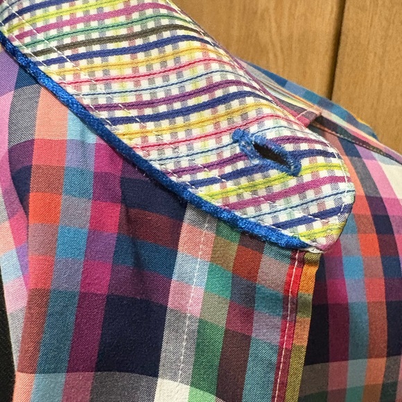Bugatchi Vibrant Plaid Button Down Shirt - Picture 6 of 8